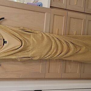 Ralph Lauren Cream Dress with Gold Accents